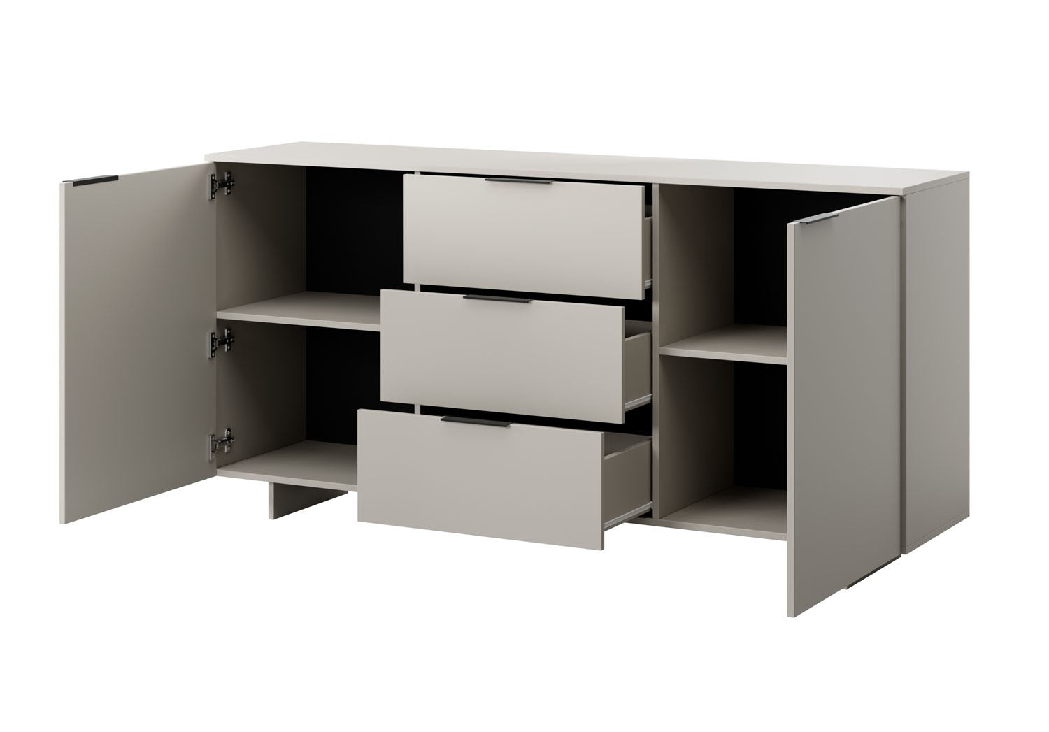 Cama 2D3S ALMA Chest of Drawers 180x41.5x90 cm Cashmere 180x41.5xH90