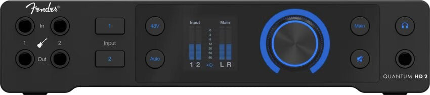 Fender Quantum HD 2 EU - USB-C Audio Interface - Studio Use - FENDER QUANTUM HD 2 EU