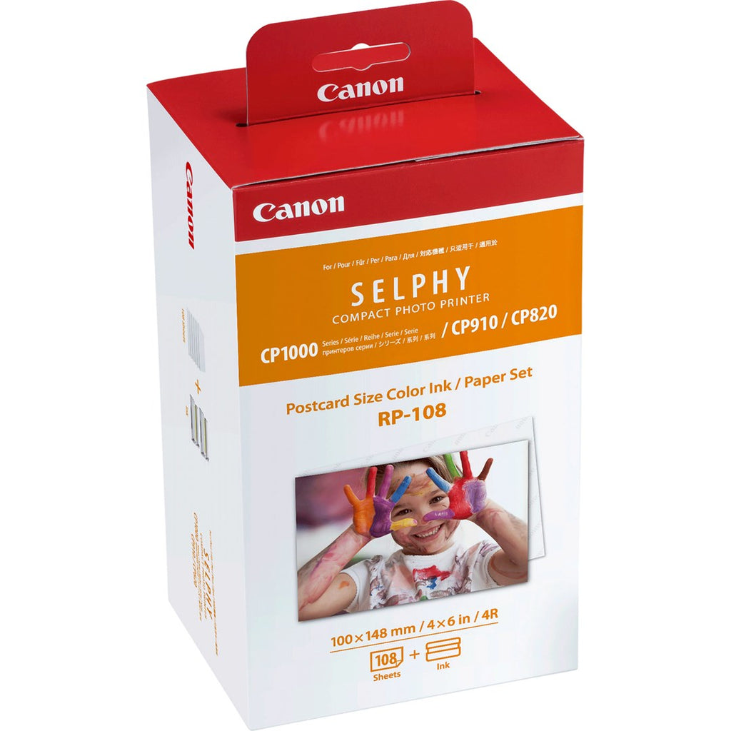 Canon RP-108 Colour Ink + 100 x 148 mm Paper Set  108 Sheets