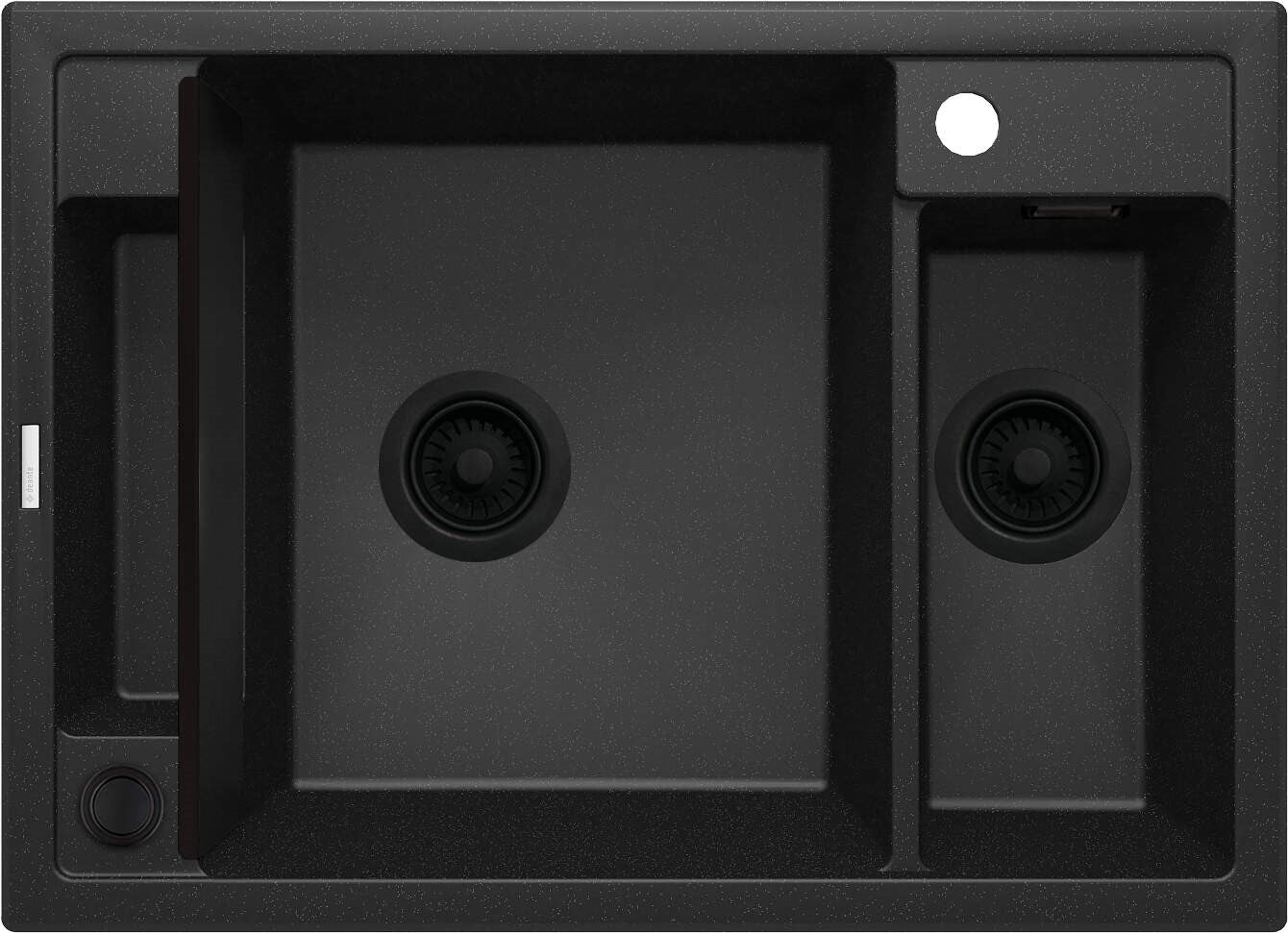 Magnetic granite sink 1.5-bowl