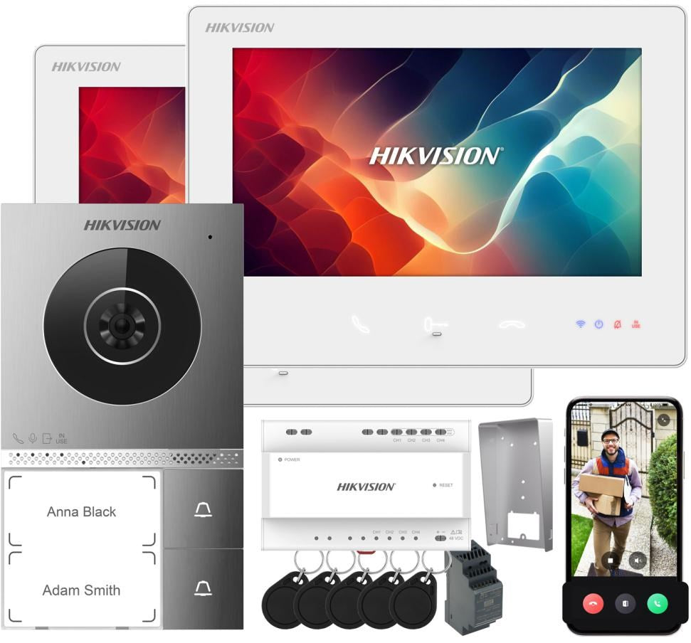 Hikvision Video Intercom System DS-KIS705EY/2Monitors 2520 g 285x230x350mm