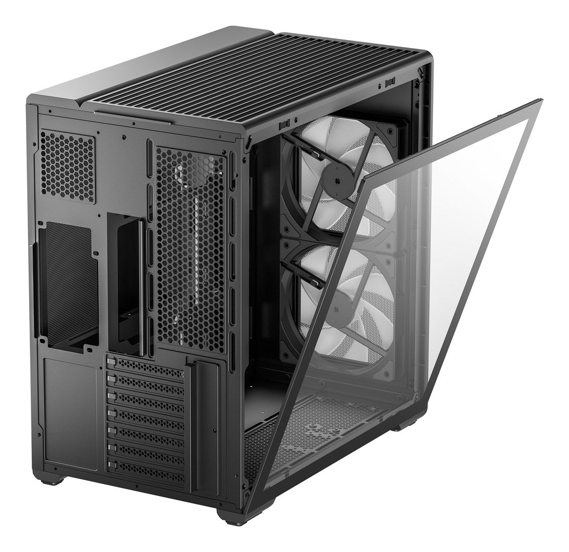 DEEPCOOL CG590 MESH 2F Midi Tower Case Black R-CG590MESH-BKANA2-G