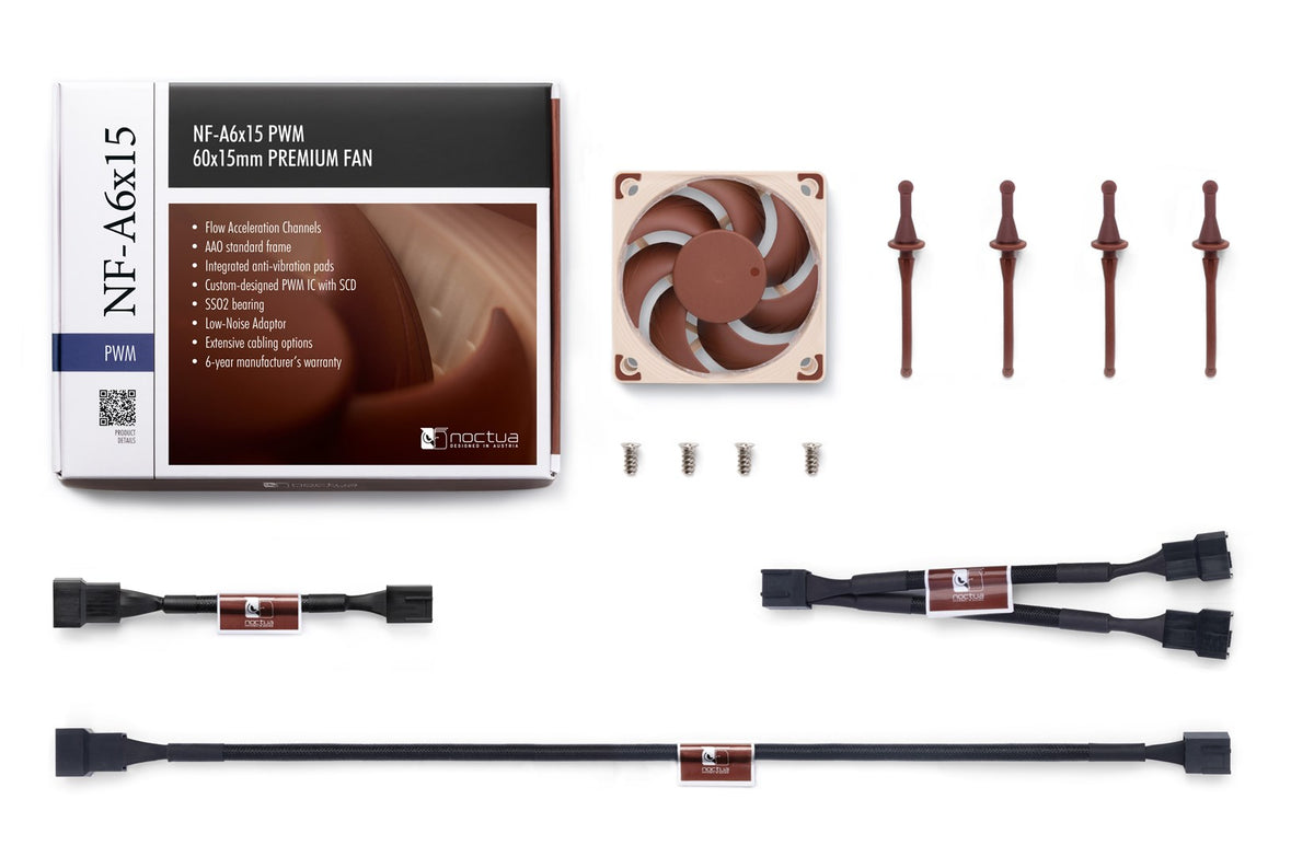 Noctua NF-A6x15 FLX Slim 60x15mm premium fan