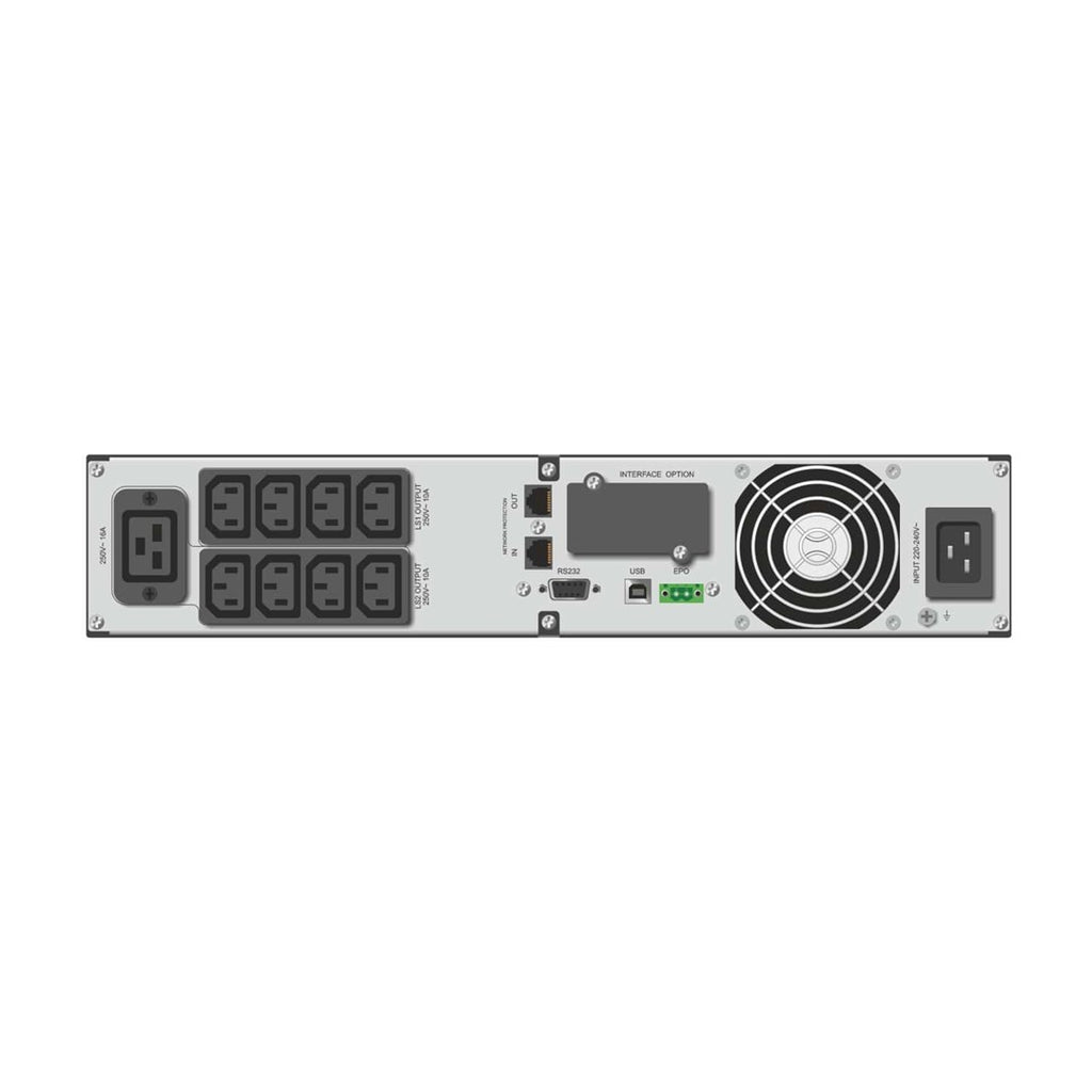 Ever Netline RT 3000 UPS Power Supply 3000 VA 2700 W for 19" Rack Systems