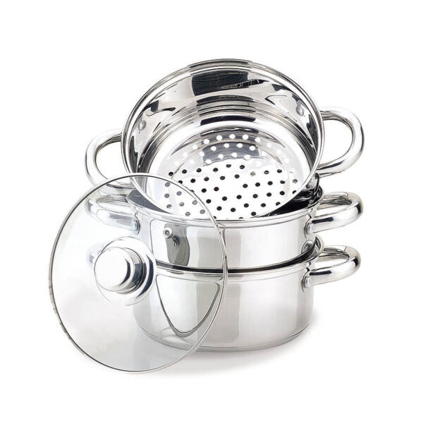 Maestro Steamer Pot 24 cm 5 L Multi-Layer Insulation 2300 g Model MR-2900-24