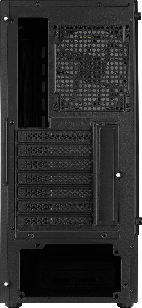 Aerocool Bionic Midi Tower Case - Black - RGB Front Panel