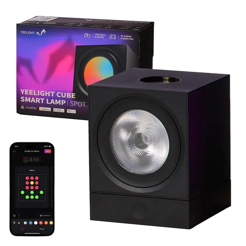 YEELIGHT SMART CUBE LIGHT SPOT base (YLFWD-0008) Black Gaming Light Panel