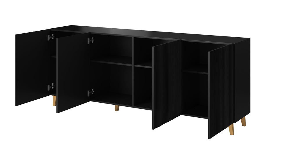 Cama Commode PAFOS 200x42x82 Black matt