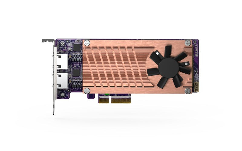 QNAP QM2-2P2G2T M.2 NVMe Storage Controller - PCIe 3.0 - Low-Profile - 2.5 Gigabit Ethernet QVP-63 TS-453 TVS-672 QVP-85