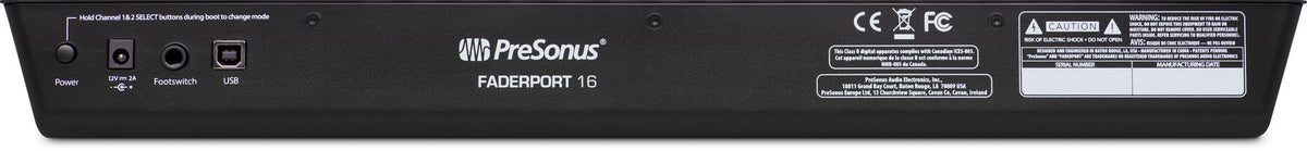 PreSonus FaderPort 16 Universal USB Controller 5404 g 412 mm x 128 mm x 621 mm