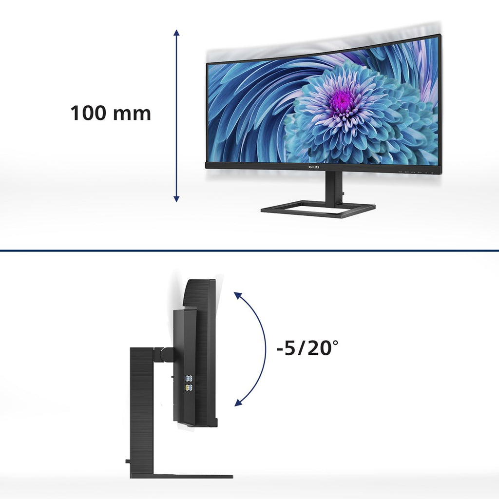Warranty  month(s) | 346E2CUAE | 34    | VA | WQHD | 21:9 | 4 ms | 300 cd/m2 | Black | HDMI ports quantity 1 | 100 Hz