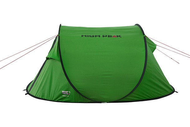High Peak Tunnel Tent Vision 3 Green - 3 Person - Waterproof Fly Sheet 2 m - N0777