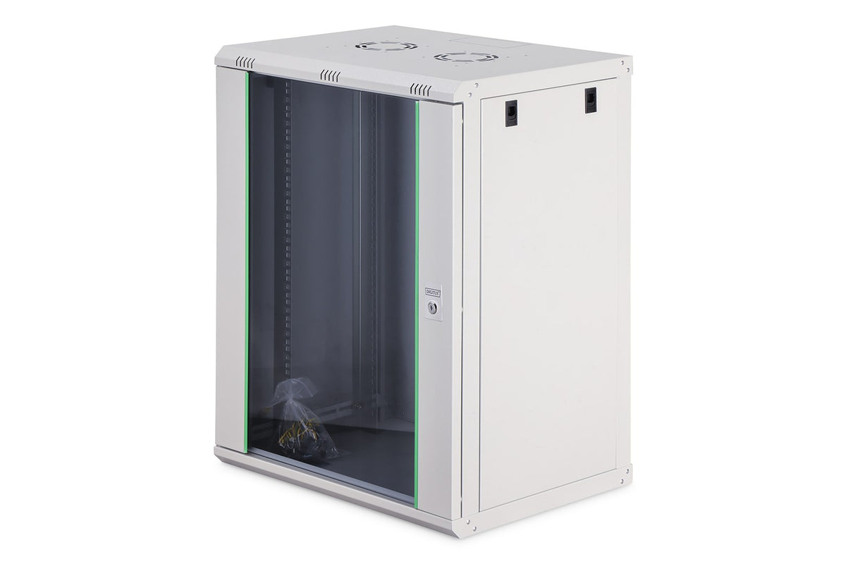 DIGITUS Wall-mounted Enclosure Dynamic Basic Series, 19U, 600x450 mm, Grey, DN-19 16-U-EC