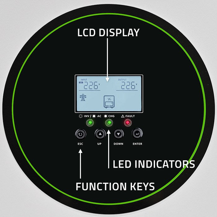 Qoltec hybrid solar inverter Off-Grid 11000W