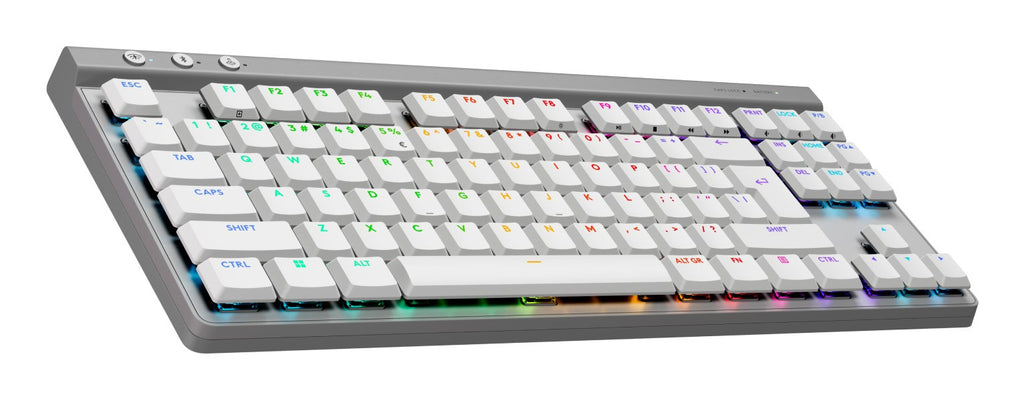 Logitech G G515 TKL Wireless Gaming Keyboard - LIGHTSPEED - Backlit - QWERTY - White (920-012539)