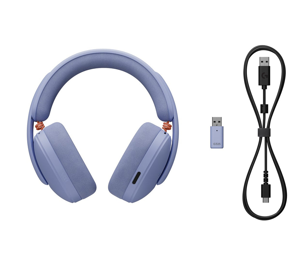 Logitech G G325 LIGHTSPEED Headset Wireless Head-band Gaming Bluetooth Lilac