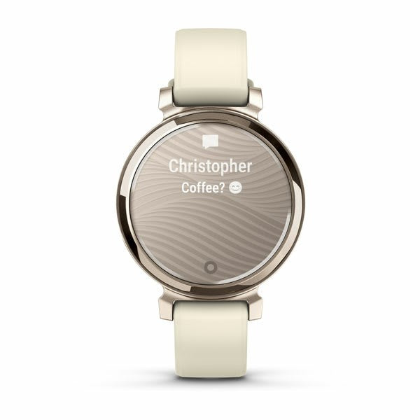 Garmin Lily 2 - Cream Gold - Smartwatch - Silicone Band - 110-175 mm Wrist Size - Bluetooth - 24.4 g (010-02839-00)