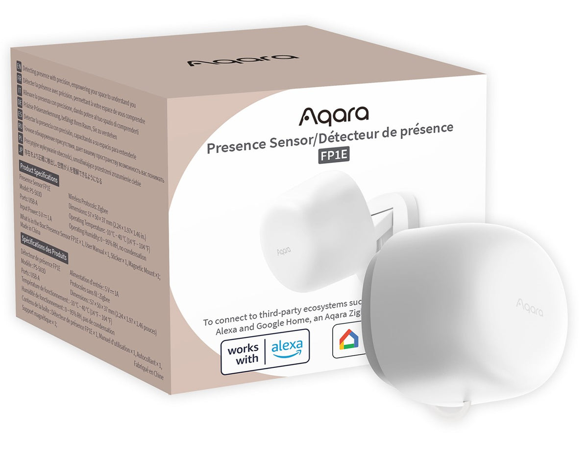 Aqara Presence Sensor FP1E Zigbee 3.0 with 6 m Detection Range