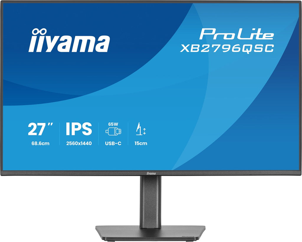 IIYAMA ProLite XB2796QSC-B1 27" Quad HD Monitor 2560x1440 75Hz IPS Black