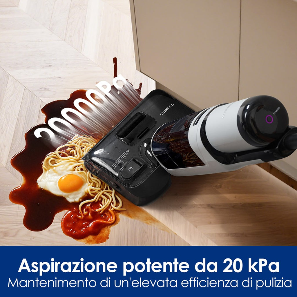 Tineco FloorOne i5 Stretch PLUS Upright Vacuum Cleaner Battery Dry & Wet Bagless Grey 2.5 Ah