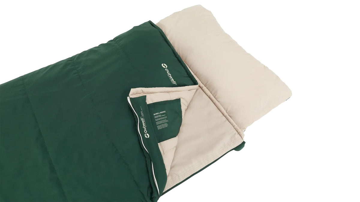 Outwell Contour Prime Adult Rectangular sleeping bag Polyester Green