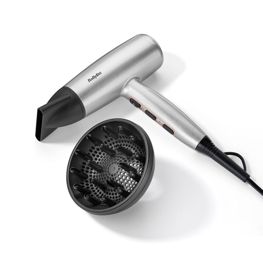 BaByliss Hair Dryer Cosmos D580DE 2100 W Satin Steel