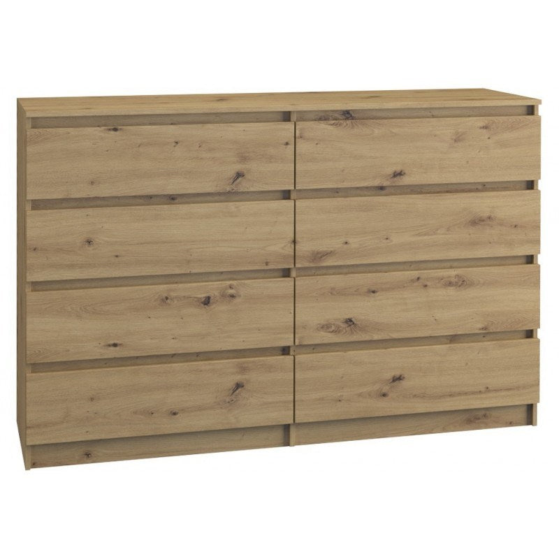 Topeshop Chest of Drawers M8 140 Artisan Oak