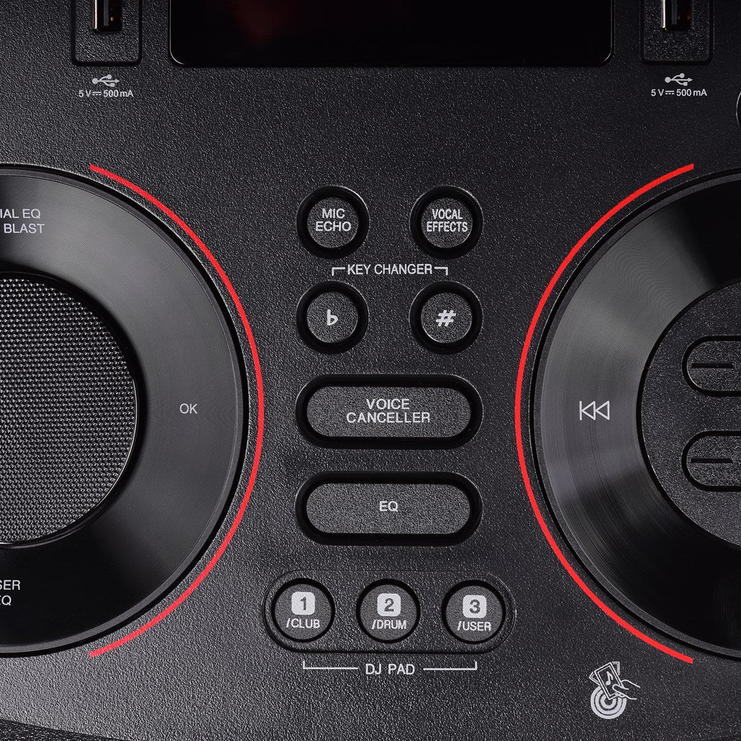 LG XBOOM RNC9 Party Speaker with Multi-Color LED Lighting