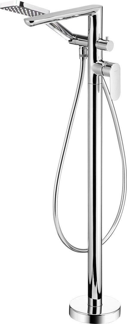 Deante Freestanding Bathtub Mixer with Shower Set - Alpinia Series - Chrome - BGA017M