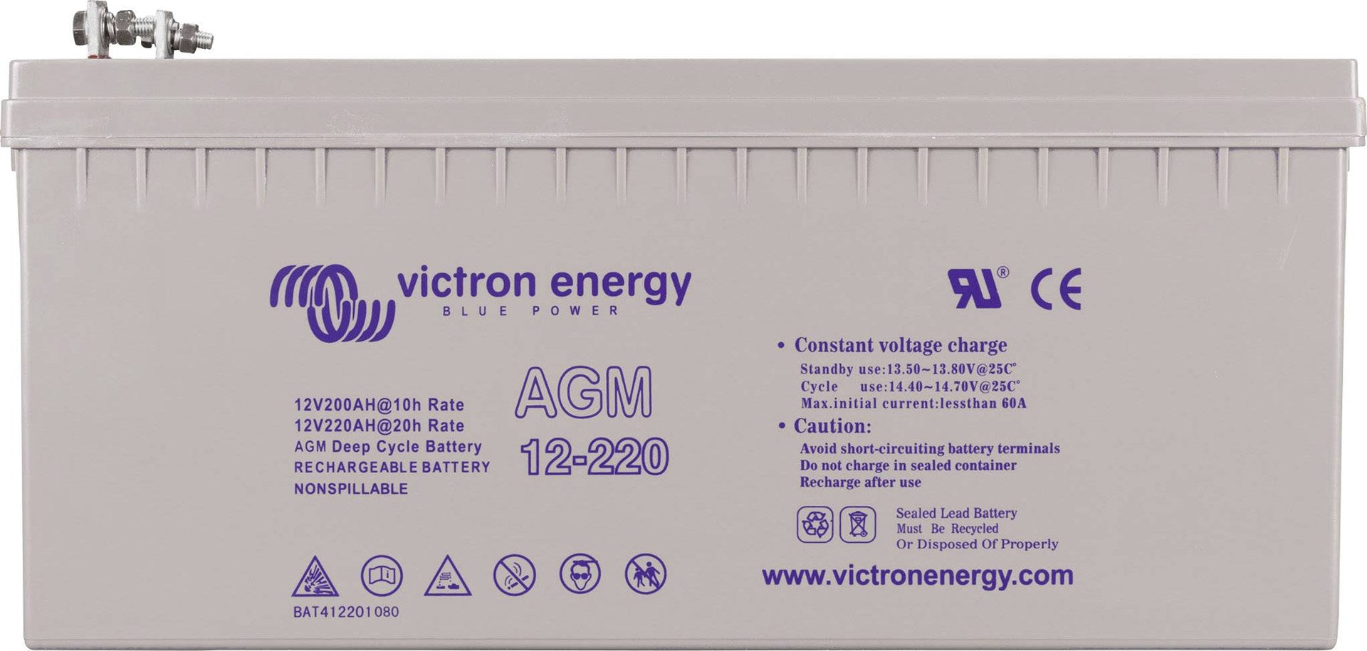 Victron Energy 12V/220Ah Gel Deep Cycle Battery