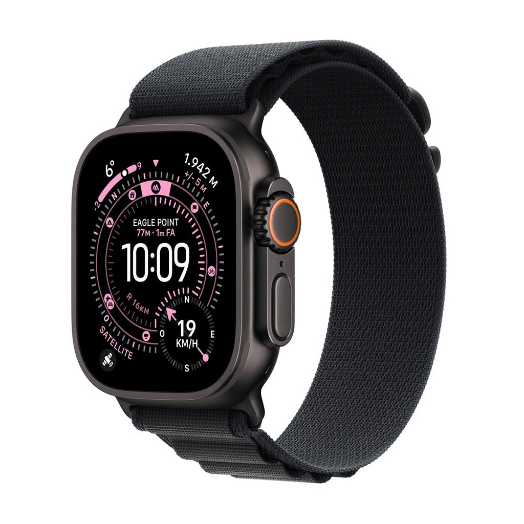 Apple Watch Ultra 3 GPS + Cellular - 49 mm - Black Titanium Case - Black Alpine Loop - Medium