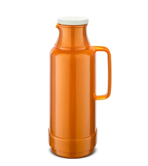 ROTPUNKT Glass thermos capacity 1.0 l  shiny fox (red)