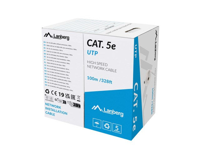 Lanberg Network Cable UTP Cat.5/Cat.5e 100 m LCU5-12CU-0100-S