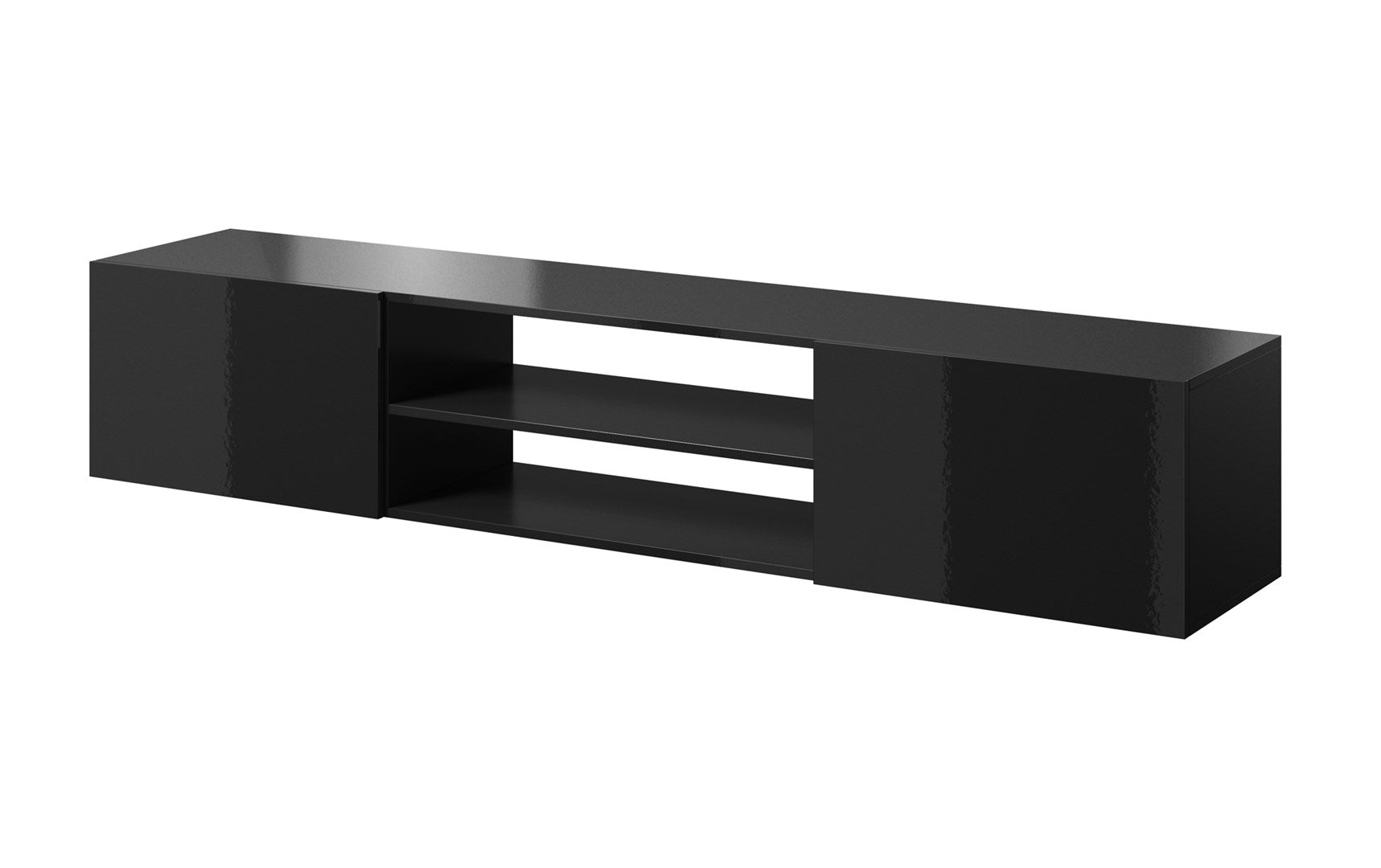 RTV Cabinet SLIDE 200K 200x40x37 cm Gloss Black