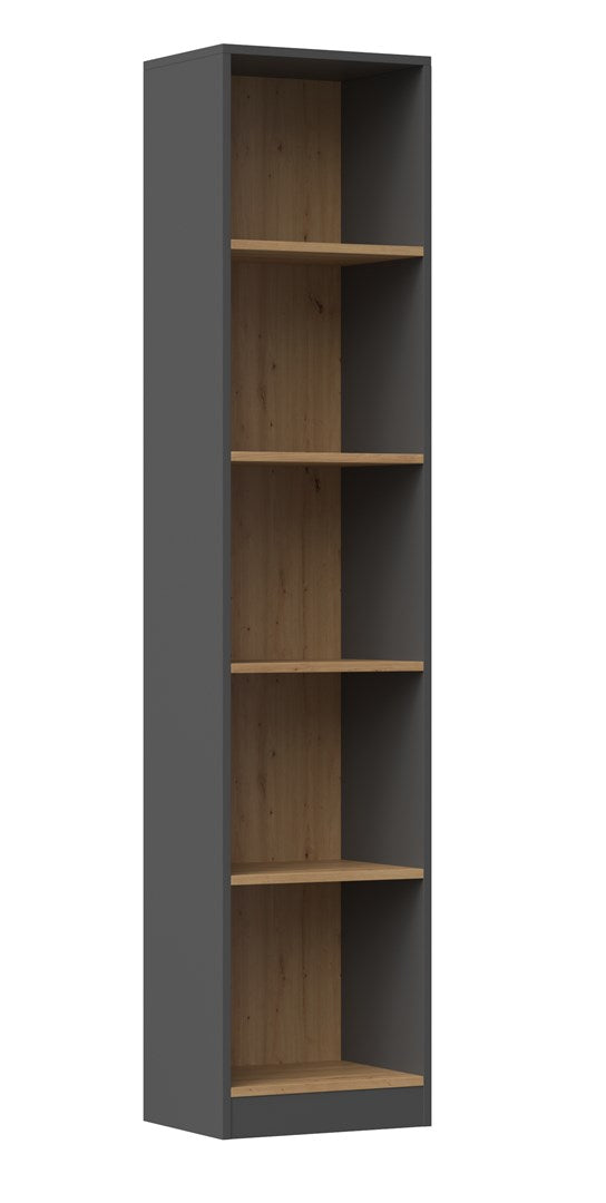 Topeshop R40 Office Bookcase Anthracite/Artisan Oak