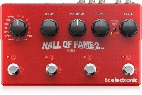 TC Electronic Hall of Fame 2 X4 Reverb Effect Pedal