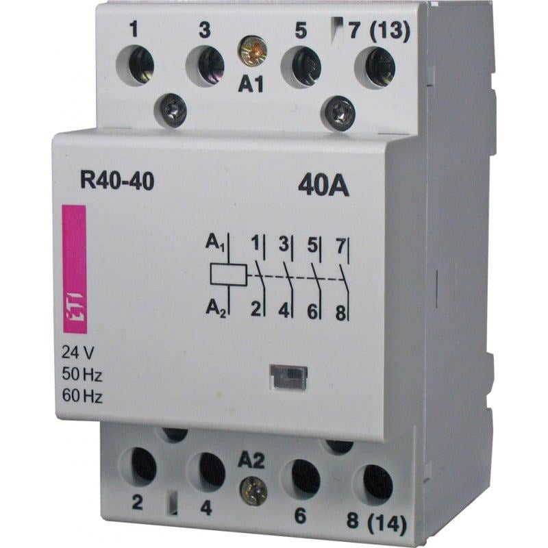 ETI Contactor 40A 4 Poles 230V AC 2463410