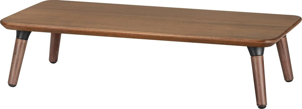 Maclean Wooden Monitor / Laptop Stand  (500x240x120mm)  black walnut  max. 20kg  MC-930