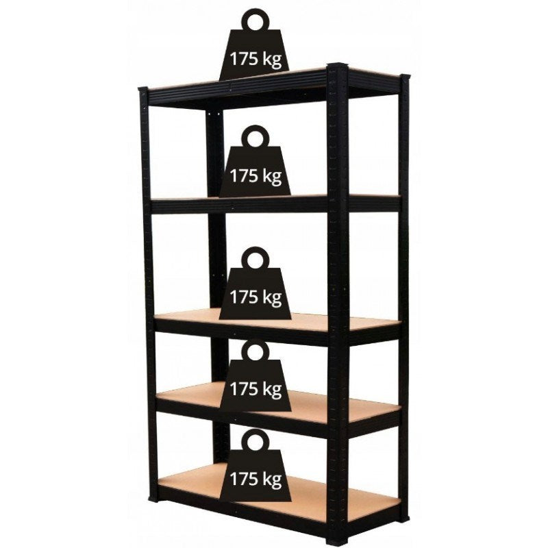 Topeshop REGAŁ P9040 Garden Tool Storage Rack Freestanding Galvanized Steel MDF