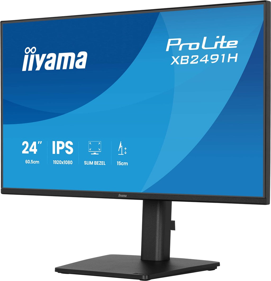 IIYAMA Computer Monitor 23.8 inch Full HD 1920 x 1080 IPS XB2491H-B1