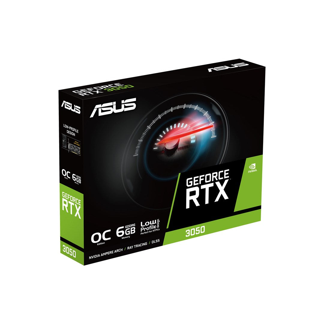 ASUS GeForce RTX 3050 LP BRK 6GB OC Edition Graphics Card PCIe 4.0 GDDR6 90YV0KQ0-M0NA00