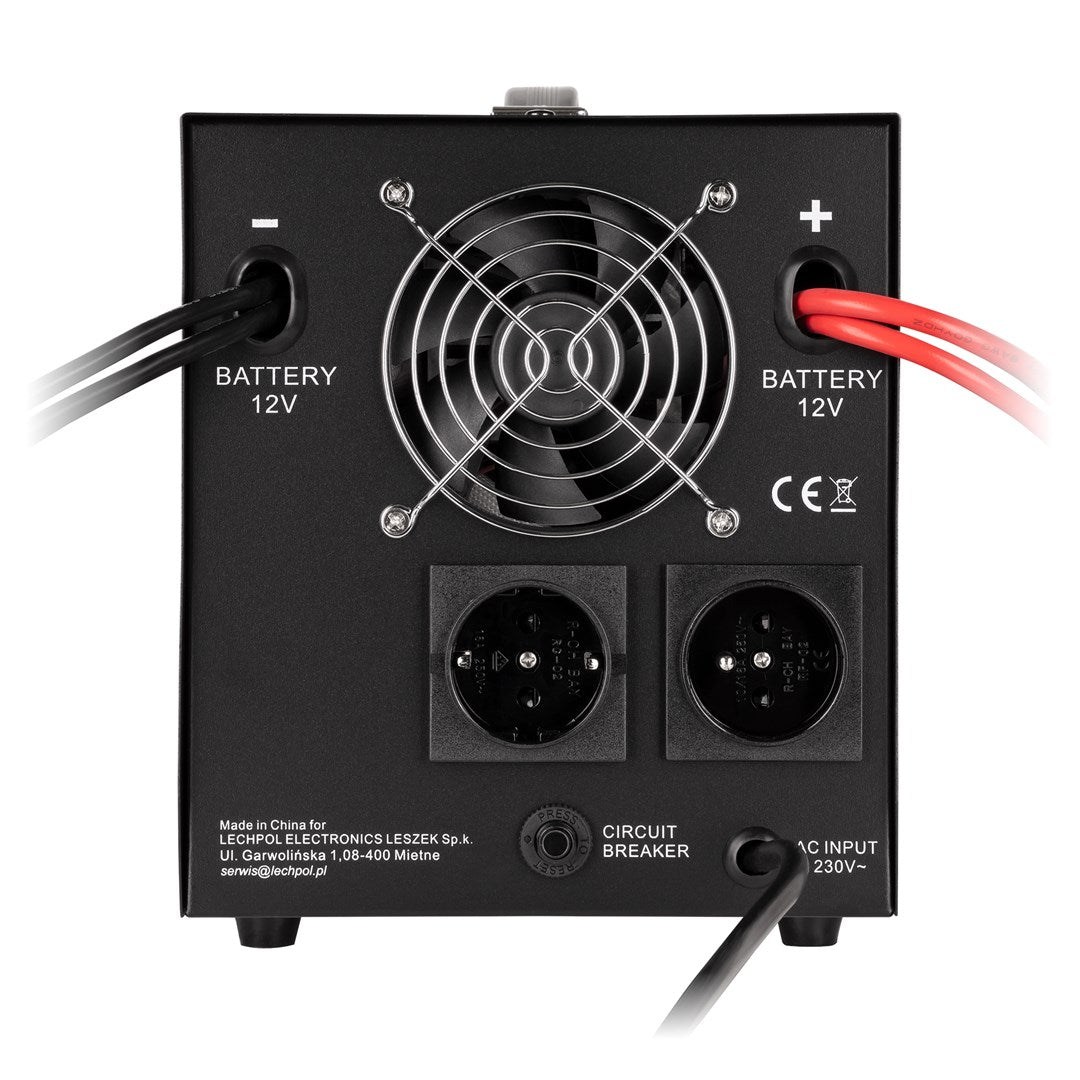 KEMOT PROsinus-2000 emergency power supply unit – a pure sine wave inverter with a 12V charging function  230V  2000VA/1200W