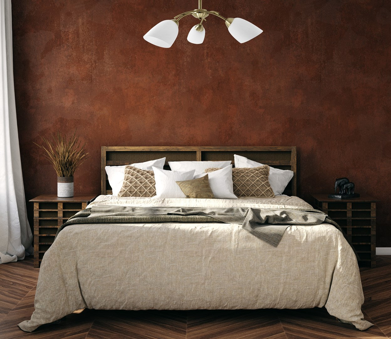 Activejet Classic ceiling chandelier pendant lamp NIKITA Patina triple 3xE27 for living room