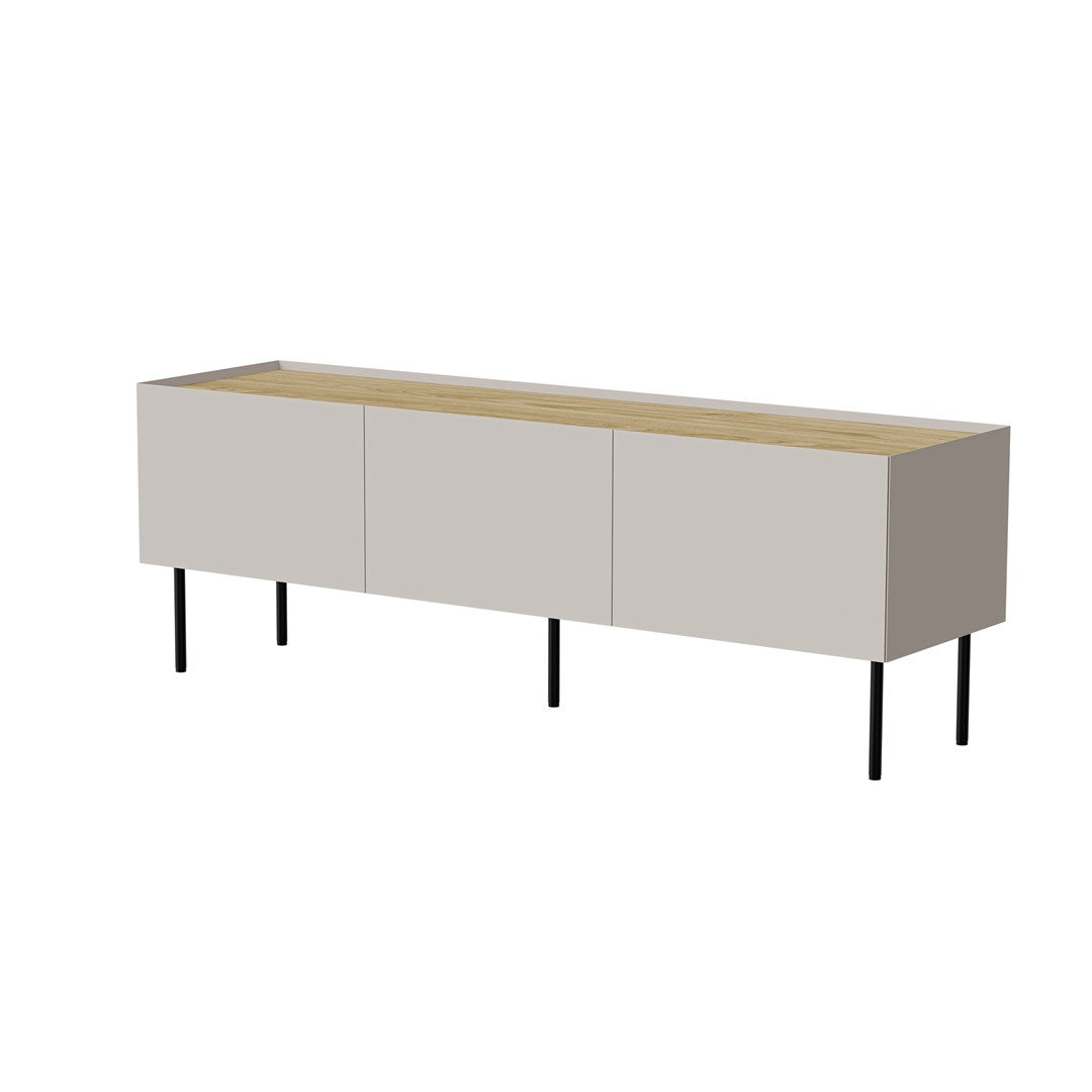Cama FELLINI TV Cabinet 150x40x52 Cashmere + Oiled Oak Top