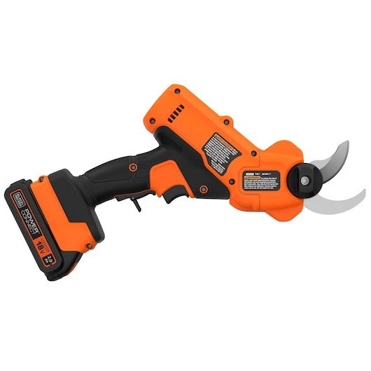BLACK+DECKER Cordless Electric Pruner 18V 2Ah Battery Charger BCPP18D1-QW 25 mm Cutting Capacity