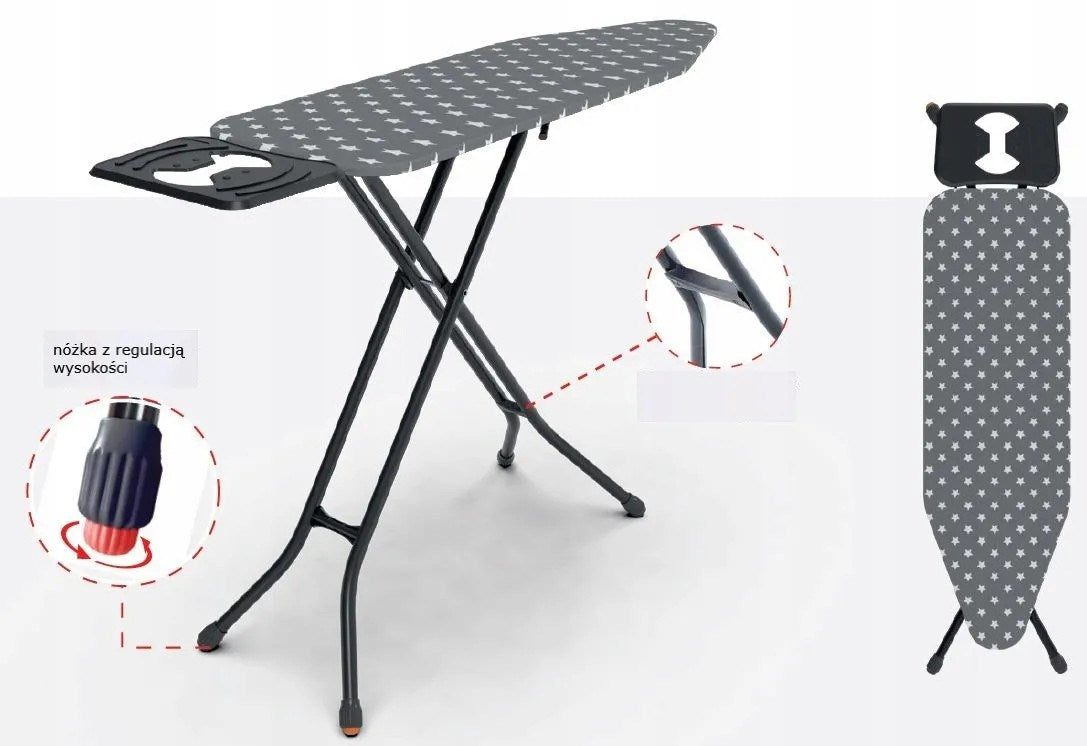 PROMIS Ironing Board 120x38cm PKD50 STAR Adjustable Stability