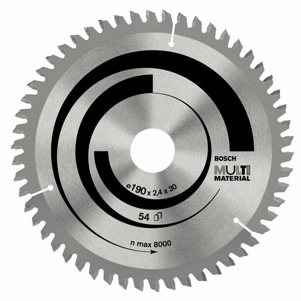 Bosch Multi Material Circular Saw Blades 210 x 30 x 2.4 mm 54 Teeth - Model 2608640511
