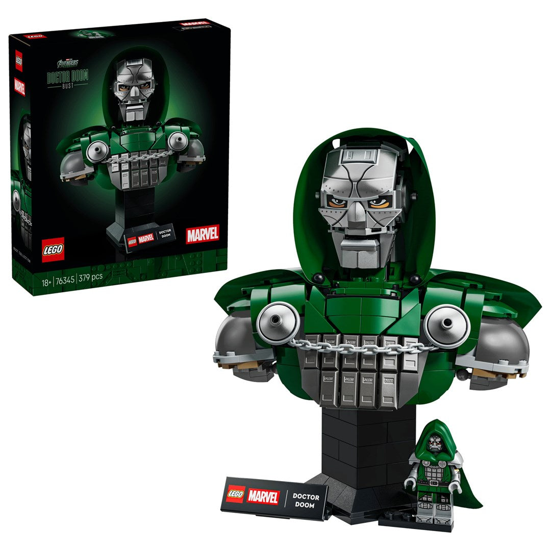 LEGO MARVEL Doctor Doom Bust 76345 Building Blocks 379 Pieces Ages 18+