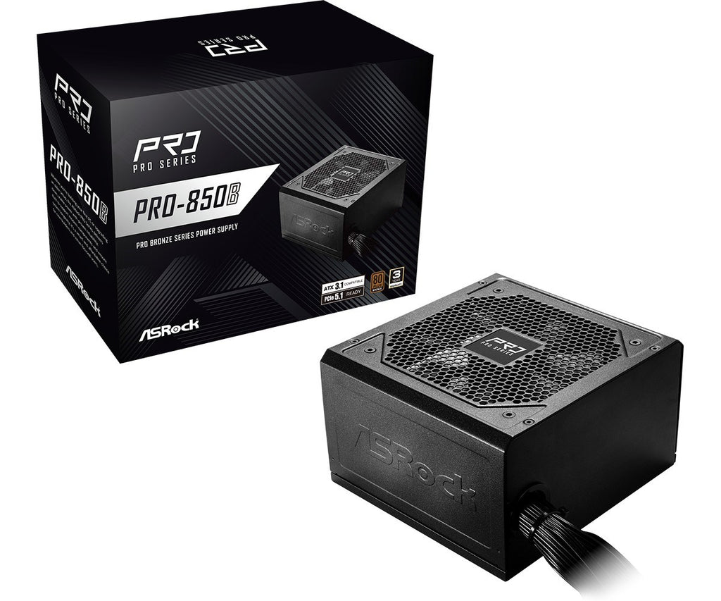 ASRock PRO-850B 850W 80 PLUS Bronze Power Supply