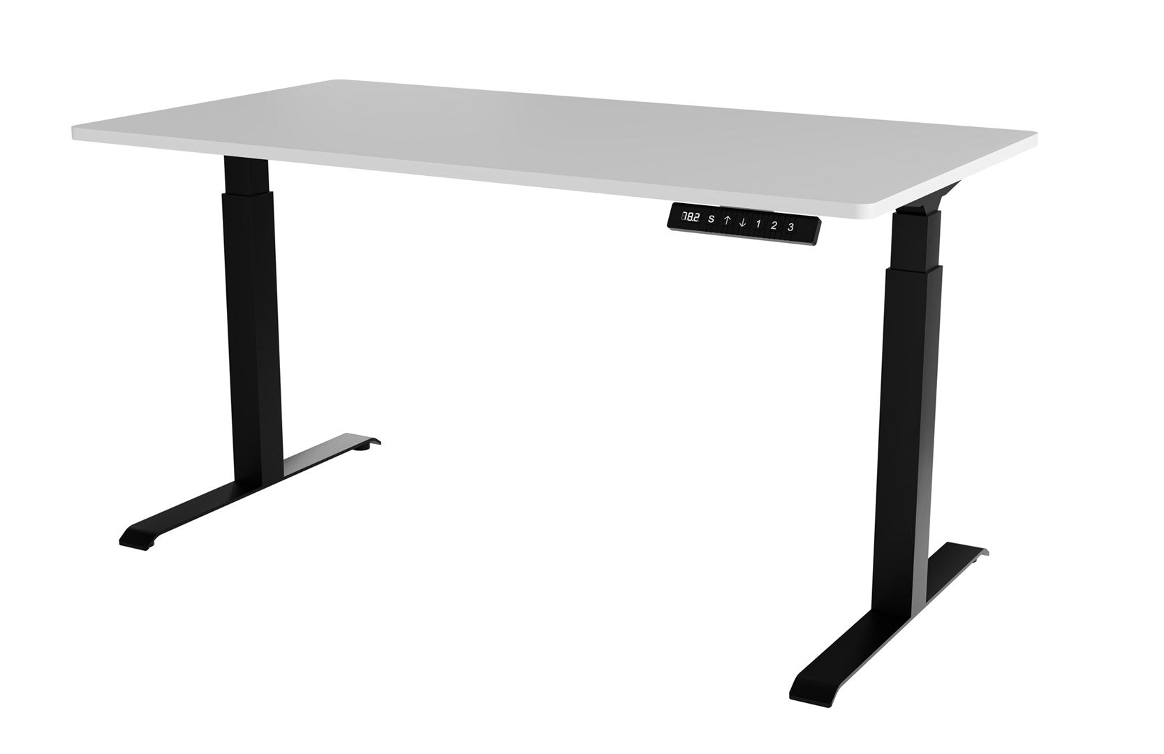 MOON LONG Electric Height Adjustable Desk 150x80x72-120 Black/White